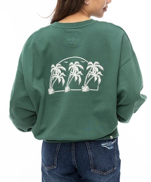 BILLABONG(ビラボン)の「【BILLABONG/ビラボン】24AW FRESH TAKE KENDAL SWEAT/バックプリントクルーネックスウェットトレーナー(スウェット・レディース・グリーン/ブラック/ホワイト・MEDIUM/LARGE)」の13枚目の写真