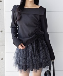 CLEAR BASIC | サイドドロスト長袖リブカットソー［大人 カジュアル 着回し力抜群］≪AW新作≫(Tシャツ/カットソー)