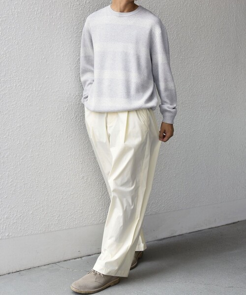 SHIPS any(シップス エニィ)の「SHIPS any:〈手洗い可能〉コットン カシミヤ スウェットライク ニット 25AW◇(ニット/セーター・メンズ・レッド/ダークグレー/ネイビー/トップグレー/ブラック/グレー・SMALL/X-LARGE/LARGE/MEDIUM)」の9枚目の写真