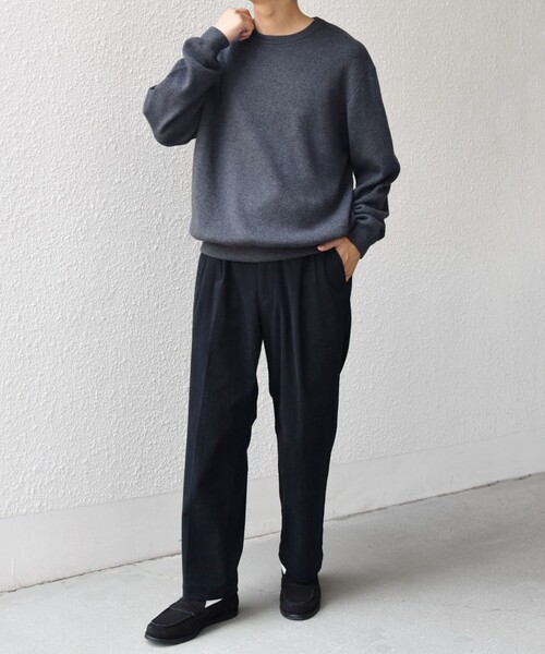 SHIPS any(シップス エニィ)の「SHIPS any:〈手洗い可能〉コットン カシミヤ スウェットライク ニット 25AW◇(ニット/セーター・メンズ・レッド/ダークグレー/ネイビー/トップグレー/ブラック/グレー・SMALL/X-LARGE/LARGE/MEDIUM)」の20枚目の写真