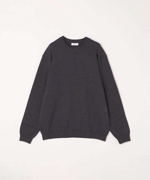 SHIPS any:〈手洗い可能〉コットン カシミヤ スウェットライク ニット