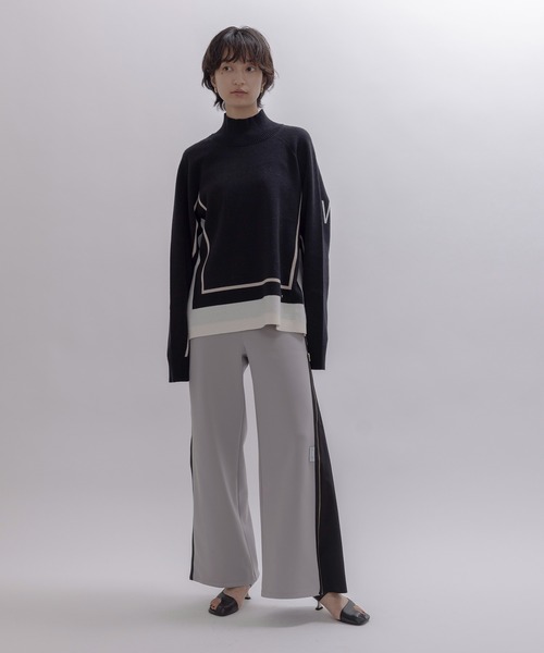 シルエットアレンジ可能】ボンディング サイドジップ パンツ Eimee Law