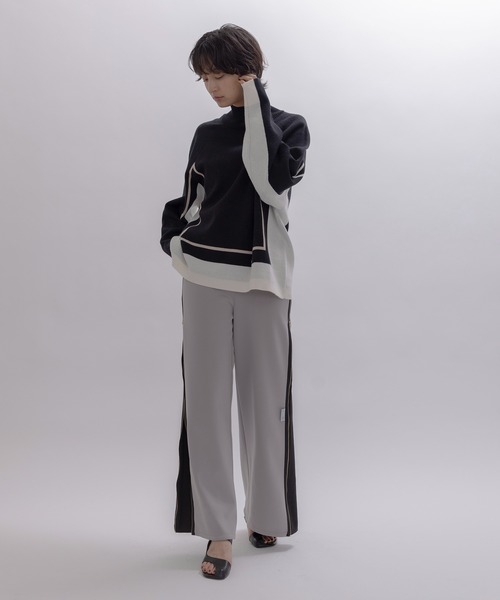 シルエットアレンジ可能】ボンディング サイドジップ パンツ Eimee Law