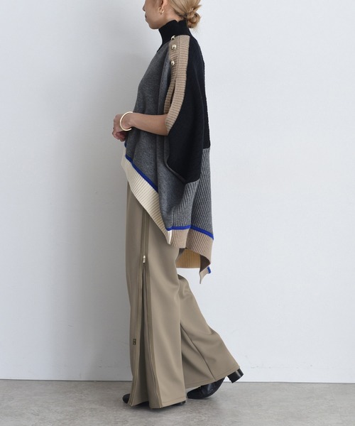 シルエットアレンジ可能】ボンディング サイドジップ パンツ Eimee Law