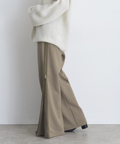 シルエットアレンジ可能】ボンディング サイドジップ パンツ Eimee Law