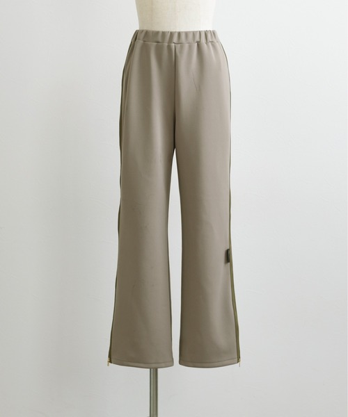 セール】【シルエットアレンジ可能】ボンディング サイドジップ パンツ