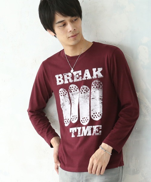 ARCADE(アーケード)の「ロンT アメカジなど カジュアルロゴプリント(Tシャツ/カットソー・メンズ・ブラック系その他/ホワイト系その他/ワイン/ブラック系その他4/ホワイト系その他3/ホワイト系その他4/ブラック系その他3/チャコールグレー/グレー/ネイビー・LL/L/M)」の10枚目の写真
