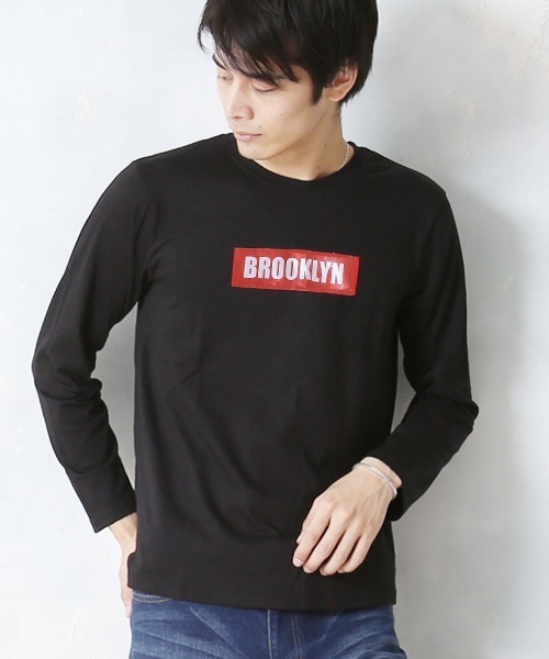 ARCADE(アーケード)の「ロンT アメカジなど カジュアルロゴプリント(Tシャツ/カットソー・メンズ・ブラック系その他/ホワイト系その他/ワイン/ブラック系その他4/ホワイト系その他3/ホワイト系その他4/ブラック系その他3/チャコールグレー/グレー/ネイビー・LL/L/M)」の6枚目の写真