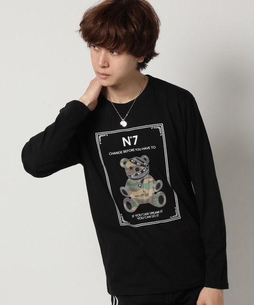 ARCADE(アーケード)の「ロンT アメカジなど カジュアルロゴプリント(Tシャツ/カットソー・メンズ・ブラック系その他/ホワイト系その他/ワイン/ブラック系その他4/ホワイト系その他3/ホワイト系その他4/ブラック系その他3/チャコールグレー/グレー/ネイビー・LL/L/M)」の7枚目の写真