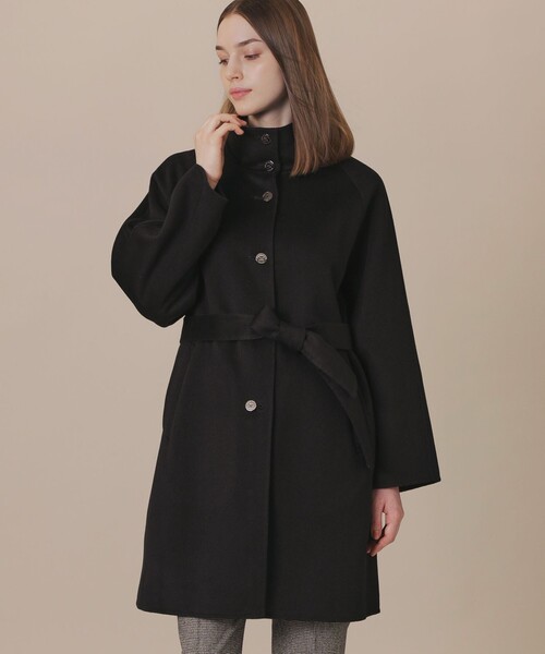 【WEB・一部店舗限定】カシミヤブレンドウールリバースタンドカラーコート