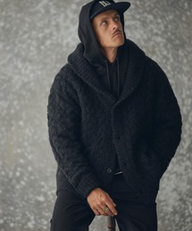 THEOREM | mcg3726- Loop Yarn Cable Knit Shawl Cardigan ショールカーディガン(TRM25-T046A)(カーディガン/ボレロ)