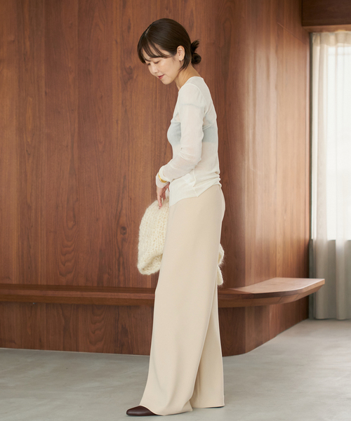 plage(プラージュ)の「《追加》Bias Relax パンツ 5(その他パンツ・レディース・ブラック/ベージュ・38/36/34)」の7枚目の写真