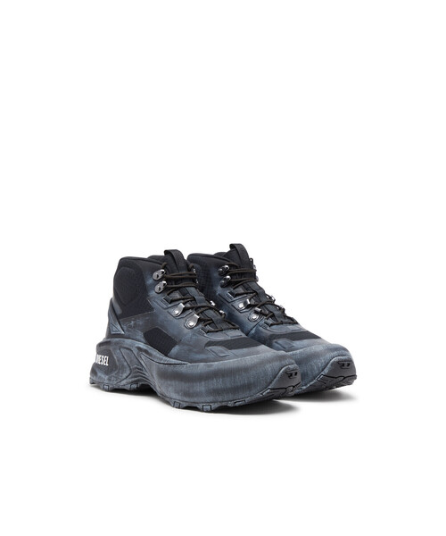 DIESEL（ディーゼル）の「メンズ スニーカー D-CAGE D-CAGE HIKING（スニーカー・メンズ・ブラウン×イエロー/ブラック・44/42/41/43/40/45）」の3枚目の写真