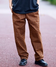COOKMAN | Cookman クックマン シェフパンツ Chef Pants Semiwide Light Tweed Scottish Tartan Brown(その他パンツ)