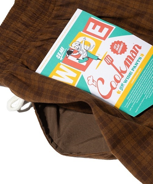 COOKMAN（クックマン）の「Cookman クックマン シェフパンツ Chef Pants Semiwide Light Tweed Scottish Tartan Brown（その他パンツ・メンズ・ブラウン・MEDIUM/LARGE）」の11枚目の写真