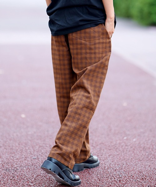 COOKMAN（クックマン）の「Cookman クックマン シェフパンツ Chef Pants Semiwide Light Tweed Scottish Tartan Brown（その他パンツ・メンズ・ブラウン・MEDIUM/LARGE）」の12枚目の写真