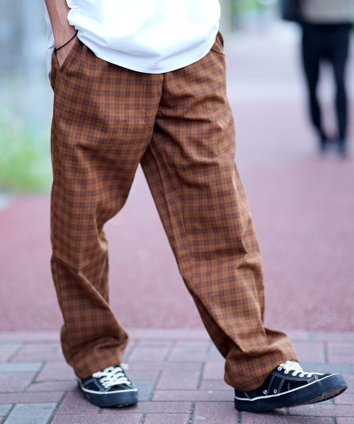 COOKMAN（クックマン）の「Cookman クックマン シェフパンツ Chef Pants Semiwide Light Tweed Scottish Tartan Brown（その他パンツ・メンズ・ブラウン・MEDIUM/LARGE）」の19枚目の写真