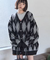 PBLIM | 《UNISEX》アーガイルカーディガン(カーディガン/ボレロ)
