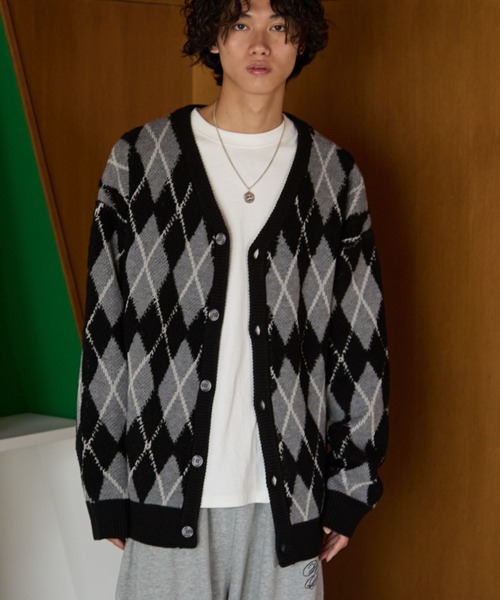 PBLIM（ページボーイリム）の「《UNISEX》アーガイルカーディガン（カーディガン/ボレロ・レディース・ブラック/ブラウン・FREE）」の20枚目の写真