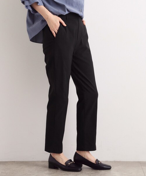 grove（グローブ）の「【選べる着丈/多機能】裏起毛ハイパーストレッチテーパードパンツ（その他パンツ・レディース・ナチュラル/ブラック/アイボリー系1/ダークブラウン系1・03/02/01/23/22/21/13/12/11/05/04）」の5枚目の写真