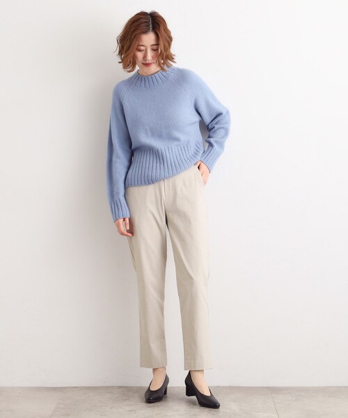 grove（グローブ）の「【選べる着丈/多機能】裏起毛ハイパーストレッチテーパードパンツ（その他パンツ・レディース・ナチュラル/ブラック/アイボリー系1/ダークブラウン系1・03/02/01/23/22/21/13/12/11/05/04）」の17枚目の写真