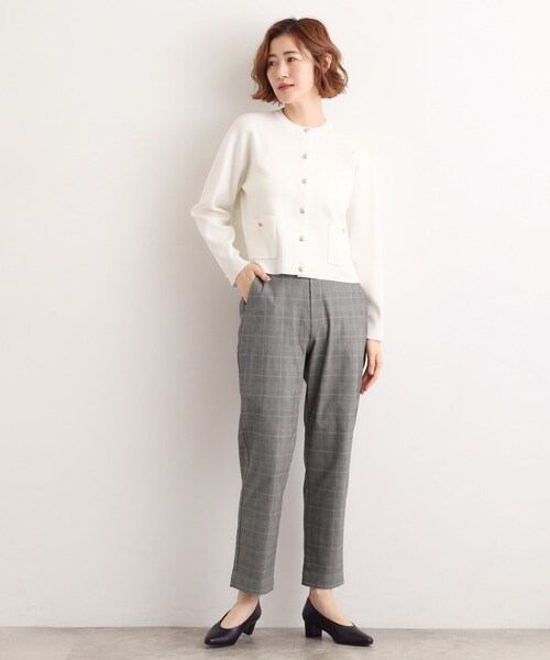 grove（グローブ）の「【選べる着丈/多機能】裏起毛ハイパーストレッチテーパードパンツ（その他パンツ・レディース・ナチュラル/ブラック/アイボリー系1/ダークブラウン系1・03/02/01/23/22/21/13/12/11/05/04）」の20枚目の写真