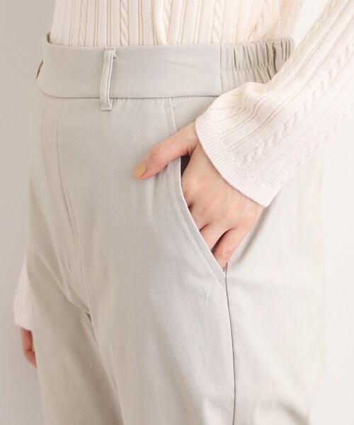 grove（グローブ）の「【選べる着丈/多機能】裏起毛ハイパーストレッチテーパードパンツ（その他パンツ・レディース・ナチュラル/ブラック/アイボリー系1/ダークブラウン系1・03/02/01/23/22/21/13/12/11/05/04）」の9枚目の写真