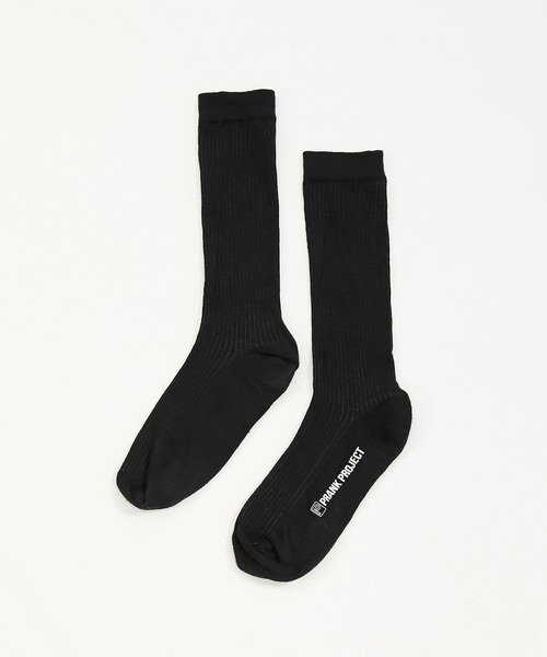 PRANK PROJECT（プランクプロジェクト）の「シアーリブショートソックス / Sheer Rib Short Socks（ソックス/靴下・レディース・ホワイト/グレー/ブラック・FREE）」の2枚目の写真