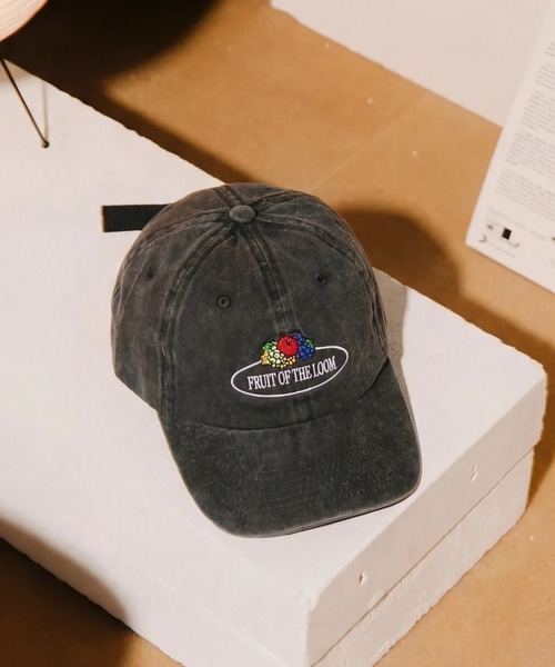 FRUIT OF THE LOOM(フルーツオブザルーム)の「【FRUIT OF THE LOOM】別注 バイカラー ピグメント ロゴキャップ ヴィンテージライク / ベースボールキャップ / ユニセックス◎(キャップ・レディース・ワイン/ブラック/ネイビー/ベージュ・FREE)」の16枚目の写真