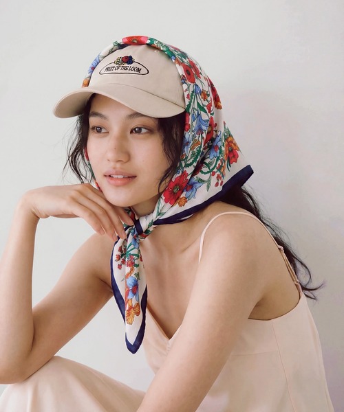 FRUIT OF THE LOOM(フルーツオブザルーム)の「【FRUIT OF THE LOOM】別注 バイカラー ピグメント ロゴキャップ ヴィンテージライク / ベースボールキャップ / ユニセックス◎(キャップ・レディース・ワイン/ブラック/ネイビー/ベージュ・FREE)」の5枚目の写真