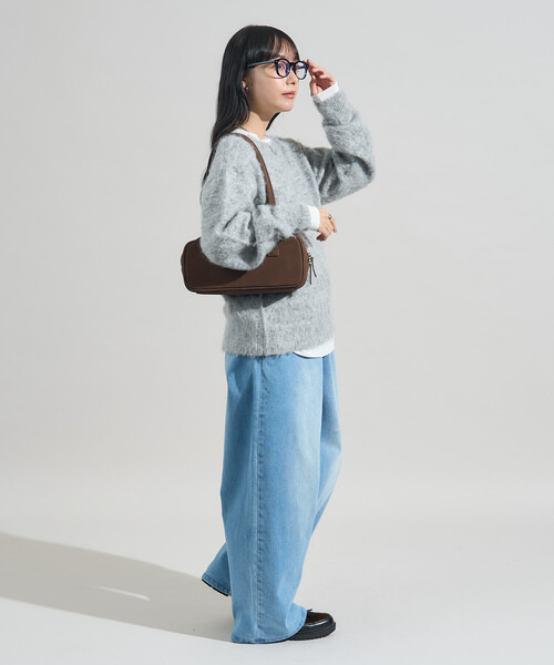 FREAK'S STORE（フリークスストア）の「モヘヤ入りウールニット（ニット/セーター・レディース・イエロー/ピンク/ライトグレー・ﾌﾘ-）」の6枚目の写真