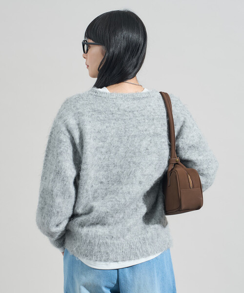 FREAK'S STORE（フリークスストア）の「モヘヤ入りウールニット（ニット/セーター・レディース・イエロー/ピンク/ライトグレー・ﾌﾘ-）」の8枚目の写真