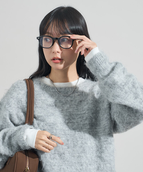 FREAK'S STORE（フリークスストア）の「モヘヤ入りウールニット（ニット/セーター・レディース・イエロー/ピンク/ライトグレー・ﾌﾘ-）」の11枚目の写真