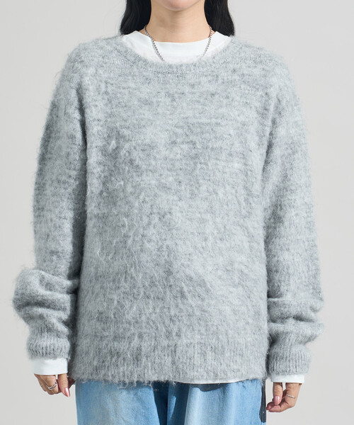 FREAK'S STORE（フリークスストア）の「モヘヤ入りウールニット（ニット/セーター・レディース・イエロー/ピンク/ライトグレー・ﾌﾘ-）」の14枚目の写真