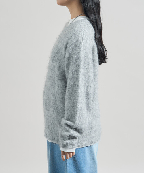 FREAK'S STORE（フリークスストア）の「モヘヤ入りウールニット（ニット/セーター・レディース・イエロー/ピンク/ライトグレー・ﾌﾘ-）」の15枚目の写真