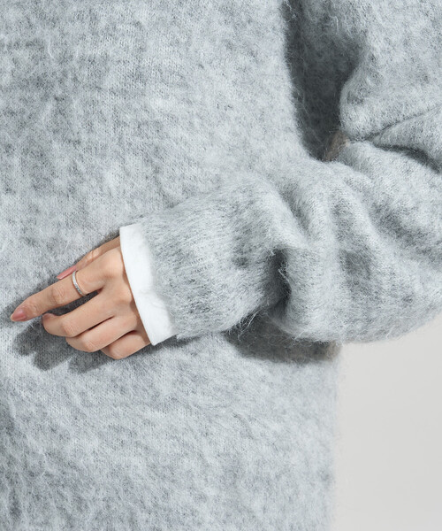 FREAK'S STORE（フリークスストア）の「モヘヤ入りウールニット（ニット/セーター・レディース・イエロー/ピンク/ライトグレー・ﾌﾘ-）」の19枚目の写真