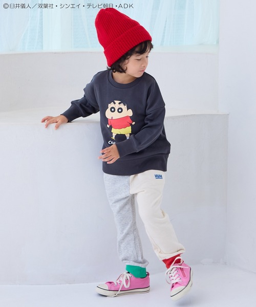 MARKEY'S（マーキーズ）の「【クレヨンしんちゃん】別注プリントトレーナー（スウェット・キッズ・チャコール/マスタード/レッド・100/95/90/80/110/150/140/130/120）」の5枚目の写真