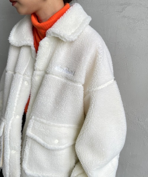 WILD THINGS（ワイルドシングス）の「[WILD THINGS/ワイルドシングス] G-1 ボアジャケット（その他アウター・レディース・ブラック/オフホワイト・M）」の11枚目の写真