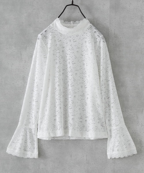 somari imagination（ソマリ イマジネーション）の「『袖フレアレースカットソー』（Tシャツ/カットソー・レディース・ブラック/オフホワイト・1/2）」の22枚目の写真