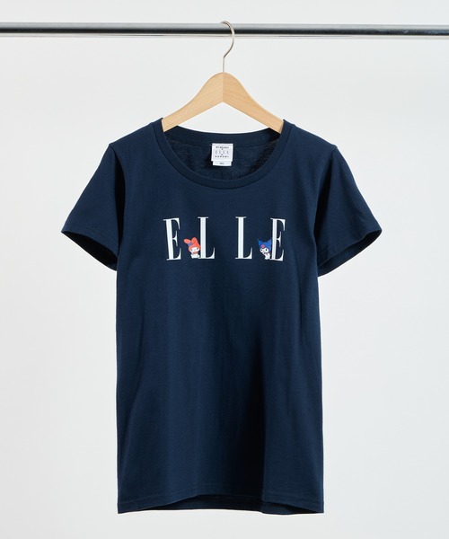 sanrio(サンリオ)の「【 sanrio / サンリオ 】マイメロクロミ x ELLE コラボ Tシャツ WNI(Tシャツ/カットソー・レディース・ホワイト/ネイビー・FREE)」の2枚目の写真