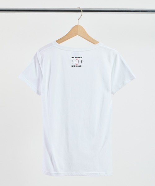 sanrio(サンリオ)の「【 sanrio / サンリオ 】マイメロクロミ x ELLE コラボ Tシャツ WNI(Tシャツ/カットソー・レディース・ホワイト/ネイビー・FREE)」の6枚目の写真