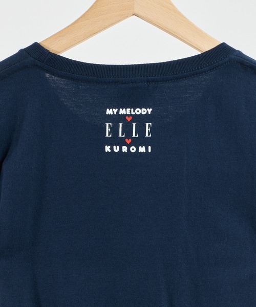 sanrio(サンリオ)の「【 sanrio / サンリオ 】マイメロクロミ x ELLE コラボ Tシャツ WNI(Tシャツ/カットソー・レディース・ホワイト/ネイビー・FREE)」の3枚目の写真