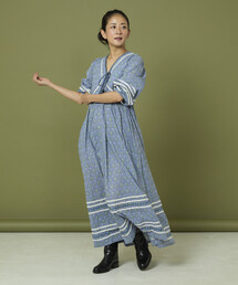 Freada 花柄ワンピース FREAK'S STORE ワンピース Freada/フリーダ インド 花刺繍