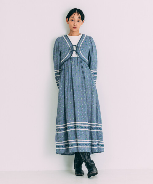 セール】Freada/フリーダ 胸キルト リボン バストカット ワンピース