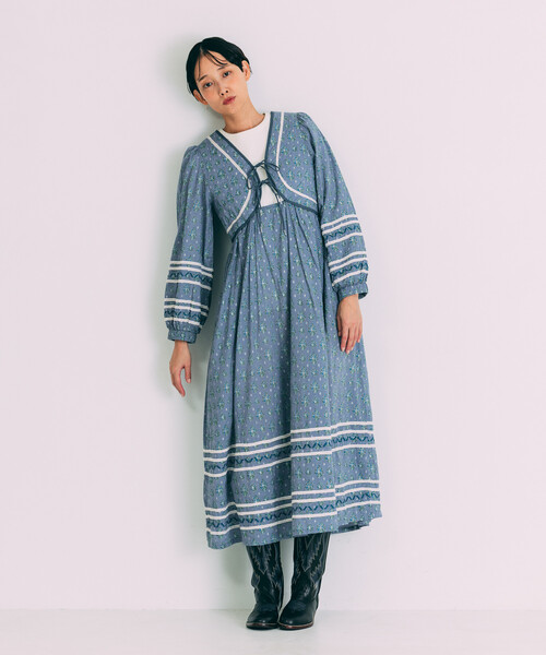 セール】Freada/フリーダ 胸キルト リボン バストカット ワンピース