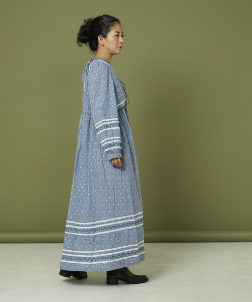 Freada（フリーダ）の「Freada/フリーダ 胸キルト リボン バストカット ワンピース（ワンピース・レディース・ブルー/パープル・ONE SIZE）」の8枚目の写真