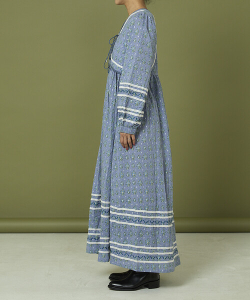 Freada（フリーダ）の「Freada/フリーダ 胸キルト リボン バストカット ワンピース（ワンピース・レディース・ブルー/パープル・ONE SIZE）」の17枚目の写真