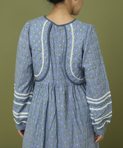 Freada（フリーダ）の「Freada/フリーダ 胸キルト リボン バストカット ワンピース（ワンピース・レディース・ブルー/パープル・ONE SIZE）」の19枚目の写真