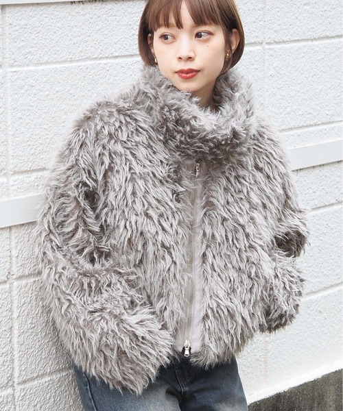 tiptop（ティップトップ）の「ミックスファーブルゾン（ブルゾン