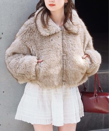 tiptop | ミックスファーブルゾン(ブルゾン)